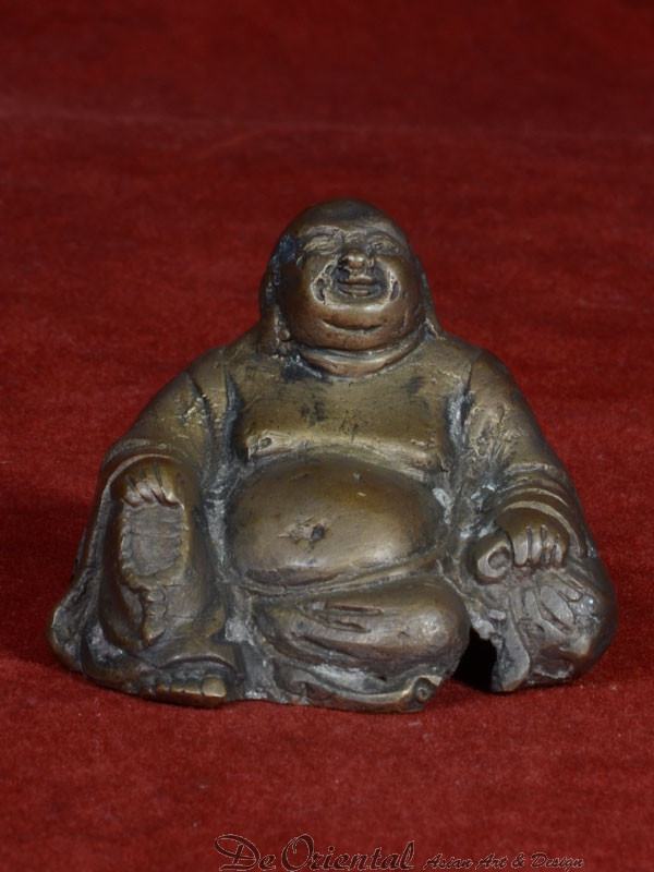 Ontwikkelen Logisch Lichaam Happy Boeddha brons | De Oriental